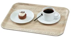 Plateau bois compresse marron 24x35 cm Madeira - CAMBRO Hot