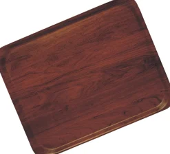 CAMBRO Plateau bois compresse marron 28x20 cm Capri Discount