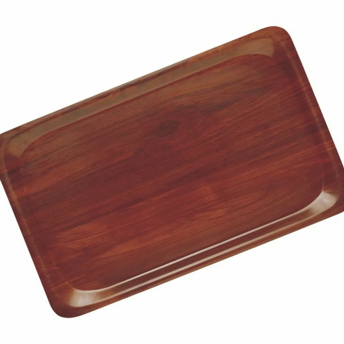 Plateau bois compresse marron 38x27 cm Capri - CAMBRO Online