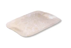 Plateau bois marbre beige 60x40 cm Papillon - PLATEX