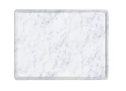 PLATEX Plateau bois marbre blanc 37x28 cm Slim Best
