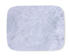 Plateau bois marbre gris 60x40 cm Papillon - PLATEX New