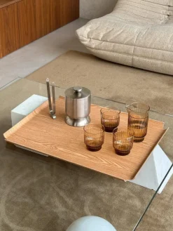 XLBOOM Plateau bois marron 60x45 cm Deck Online