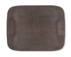 Plateau bois roc brun 60x40 cm Papillon - PLATEX New