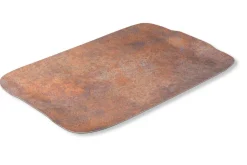 Plateau bois rouille 46x36 cm Papillon - PLATEX Best