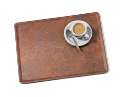 PLATEX Plateau bois rouille 37x28 cm Slim New