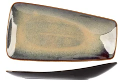 PROOF Plateau à bords incurvés noir porcelaine 29 cm Bogota Hot