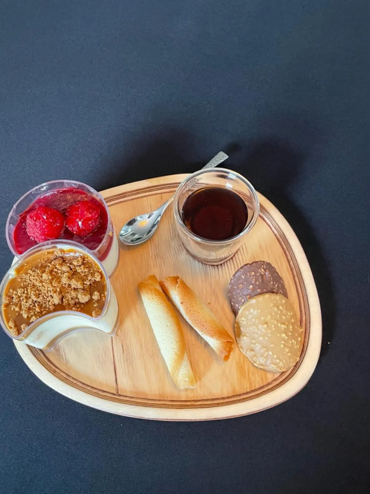 DE LA ROCA Plateau café gourmand irrégulier bouleau 26 cm Sale