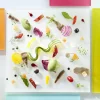 Plateau carré blanc résine Nacryl® 24,5 cm - MEALPLAK