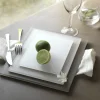 Plateau carré blanc résine Nacryl® 30 cm - MEALPLAK Hot