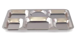 PLASTOREX Plateau à compartiments inox argent 38x27,2 cm Inox Hot