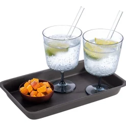 Plateau de présentation acier 255x160x30 mm 0,7 L Levante - APS Discount