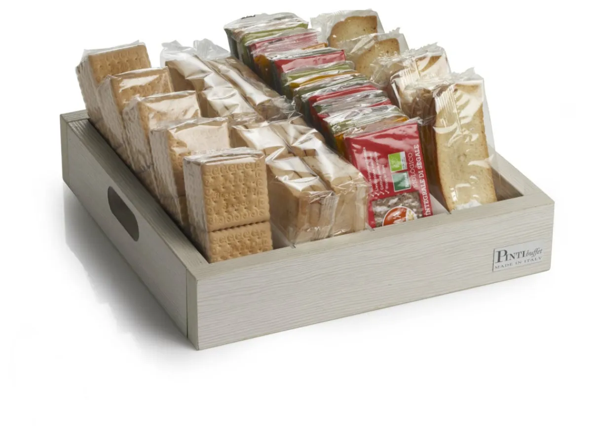 PINTINOX Plateau de présentation bois 30x30x6 cm Compact Outlet