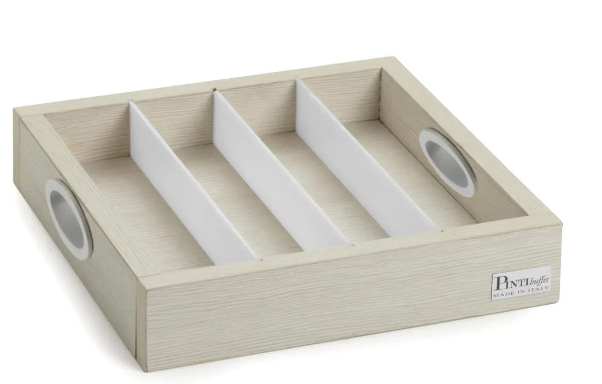PINTINOX Plateau de présentation bois 30x30x6 cm Compact Outlet