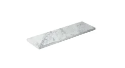 CRASTER Plateau de présentation marbre marbre blanc 53x16,3x2 cm Flow Discount