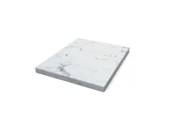 Plateau de présentation marbre marbre blanc 32,5x26,5x2 cm Flow - CRASTER Hot