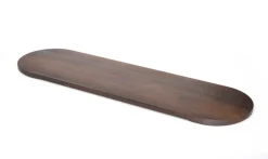 Plateau de présentation noyer Ø 21,8 cm 2,5 cm Tilt - CRASTER Discount