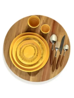 Plateau de présentation rond marron acacia Ø 45 cm Feast By Ottolenghi - SERAX Online
