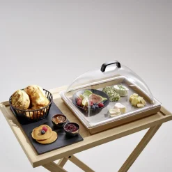 APS Plateau de service chêne 60x40x3 cm Valo Discount