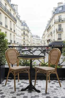 Plateau de table d'extérieur rond noir Ø 60 cm 3 cm Werzalit - FLEXMOB Sale