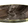 FLEXMOB Plateau de table d'extérieur rond marron Ø 60 cm 3 cm Werzalit