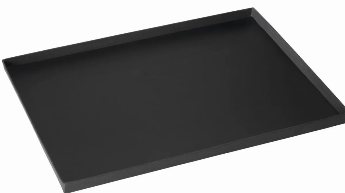 Plateau en carton rectangulaire noir carton 30,9x24x1,7 cm Oxstal (20 pièces) - PRO.MUNDI
