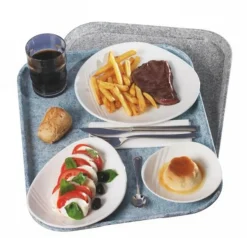 Plateau GN1/1 polyester bleu 53x32,5 cm Poly Str - PLATEX Clearance