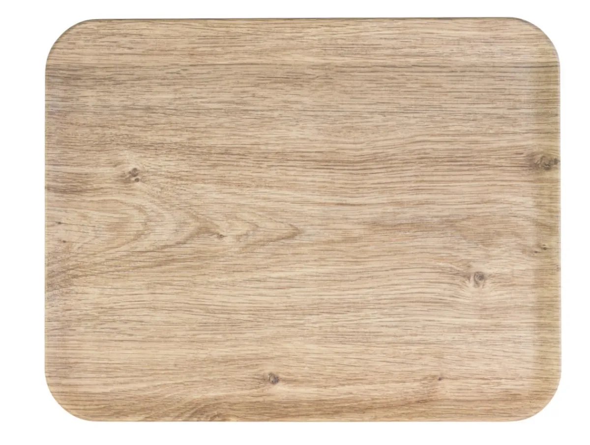 PLATEX Plateau GN1/2 polyester Chêne clair 32,5x26,5 cm Profil 2