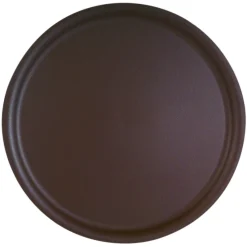 Plateau limonadier polyester marron Ø 36 cm - PLATEX Discount