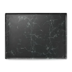 Plateau mélamine marbre noir 60x40 cm Matt - PLATEX New