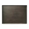 PLATEX Plateau mélamine marron 60x40 cm Matt Clearance