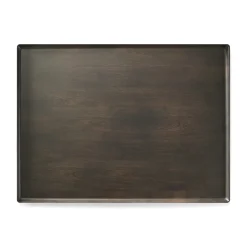 PLATEX Plateau mélamine marron 60x40 cm Matt Clearance