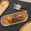 Plateau ovale bouleau 35 cm - DE LA ROCA Sale