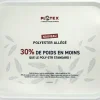 PLATEX Plateau polyester blanc 46x36 cm Poly-str Allégé New
