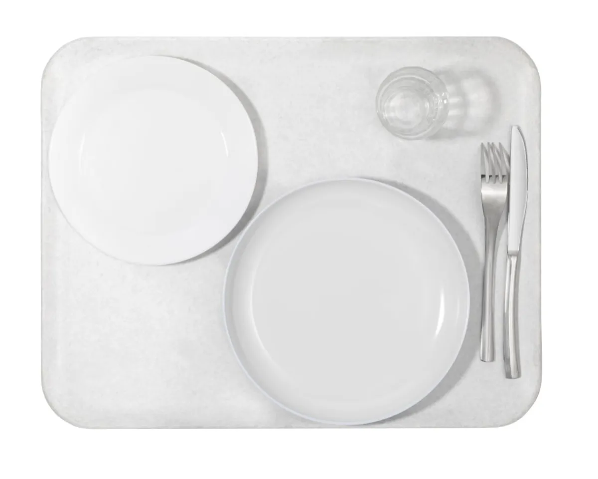 Plateau polyester blanc 42x32 cm Poly Str Profil Mat 2 - PLATEX Discount