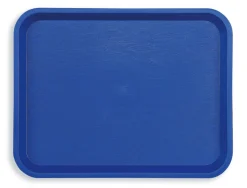 PLATEX Plateau polyester bleu 35x27 cm Fast Food Outlet