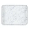 PLATEX Plateau polyester marbre blanc 42x32 cm Profil 2 Best