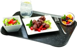 Plateau polyester noir 45,7x35,5 cm Versatray Century - CAMBRO Outlet