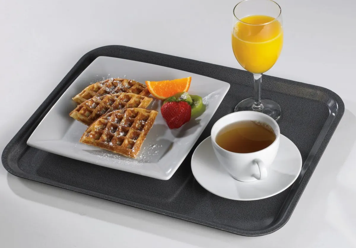 Plateau polyester noir 46x36 cm Versatray - CAMBRO Outlet