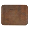 Plateau polyester rouille 42x32 cm Profil 2 Biosourcé - PLATEX Outlet