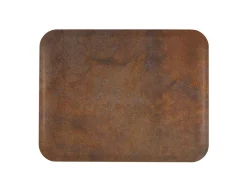PLATEX Plateau polyester rouille 42x32 cm Profil 2 Outlet