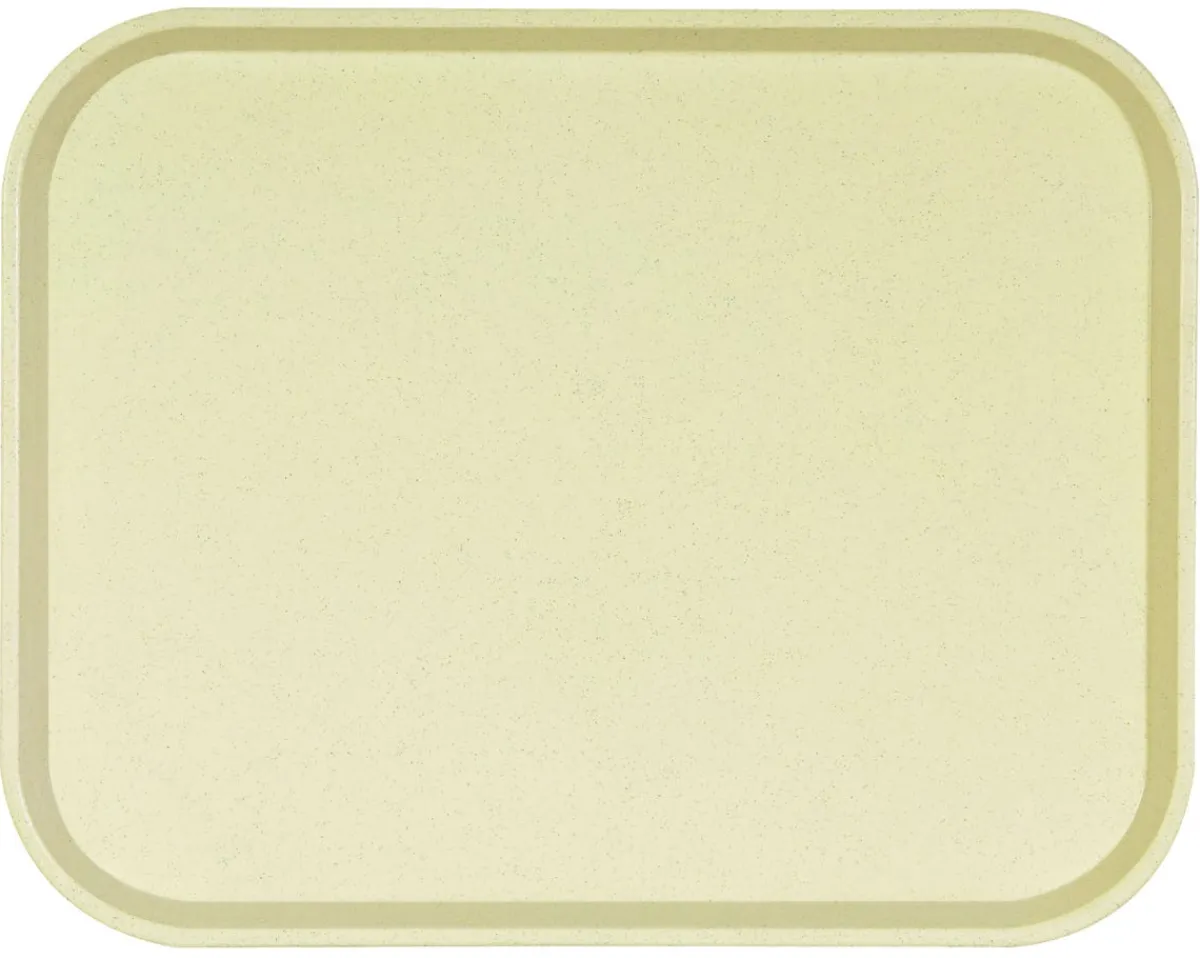 Plateau polyester vanille 46x36 cm Poly One - PLATEX Hot
