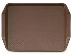 CAMBRO Plateau polypropylène (pp) marron 41x30 cm Fast Food