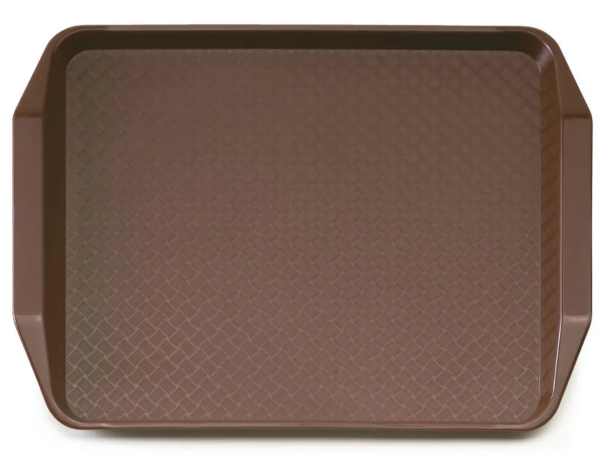 CAMBRO Plateau polypropylène (pp) marron 41x30 cm Fast Food