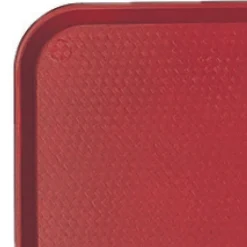 CAMBRO Plateau polypropylène (pp) rouge 34,5x26,5 cm Fast Food Online