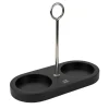 PEUGEOT SAVEURS Plateau pour moulins à sel/poivre ovale noir 18,5x8,5 cm Paris Classique Online