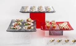 Plateau rectangulaire transparent acrylique 46 cm Acrylic3 - PLATEX Discount