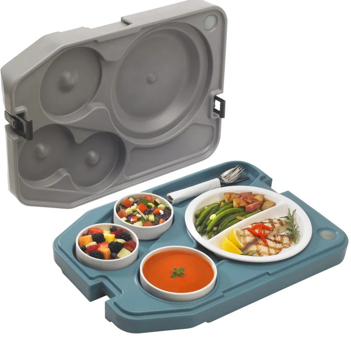 Plateau repas isotherme plastique 37x53x10,5 cm Pâtissier Tablotherm - CAMBRO New