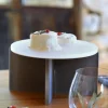 MEALPLAK Plateau rond blanc résine Nacryl® Ø 24,5 cm Sale