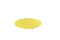 Plateau rond jaune résine Nacryl® Ø 30 cm - MEALPLAK Online